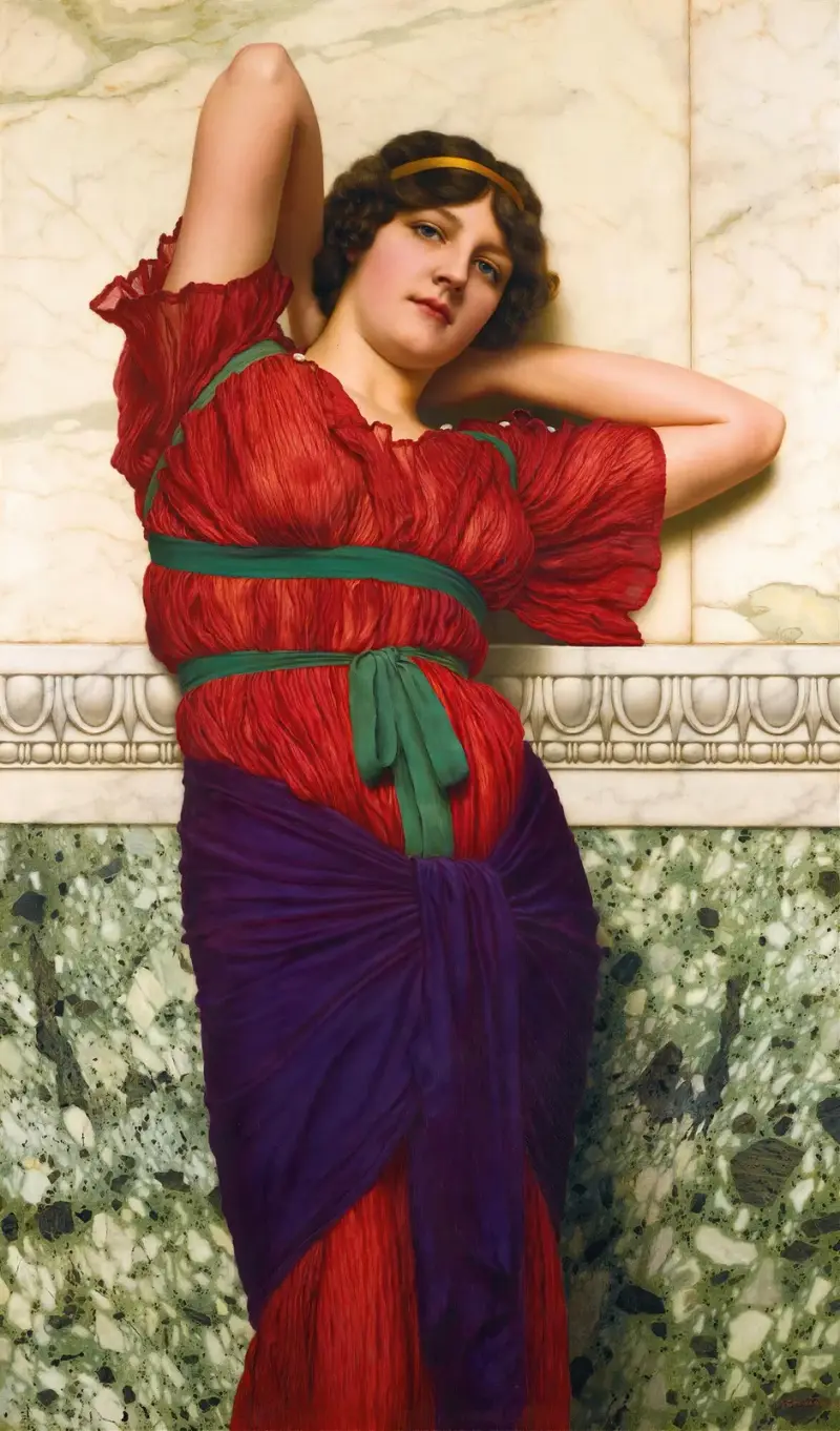 Kontemplation av John William Godward