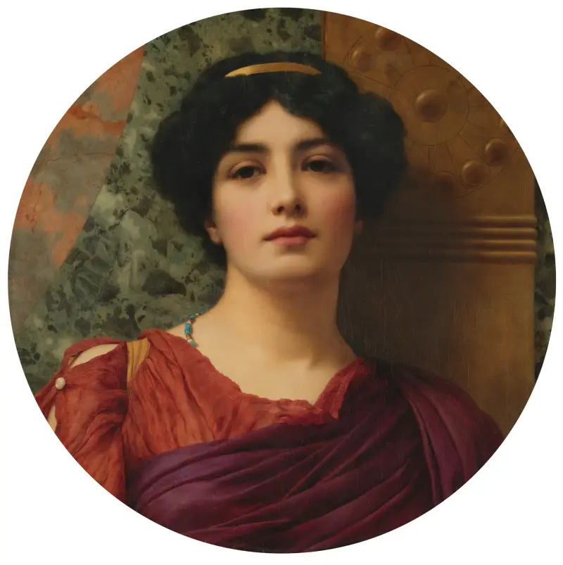 Contemplation av John William Godward