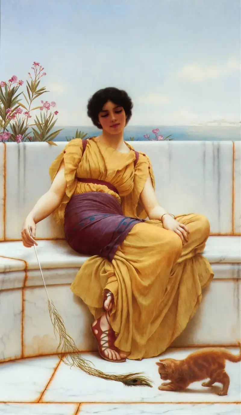Lenošení, John William Godward