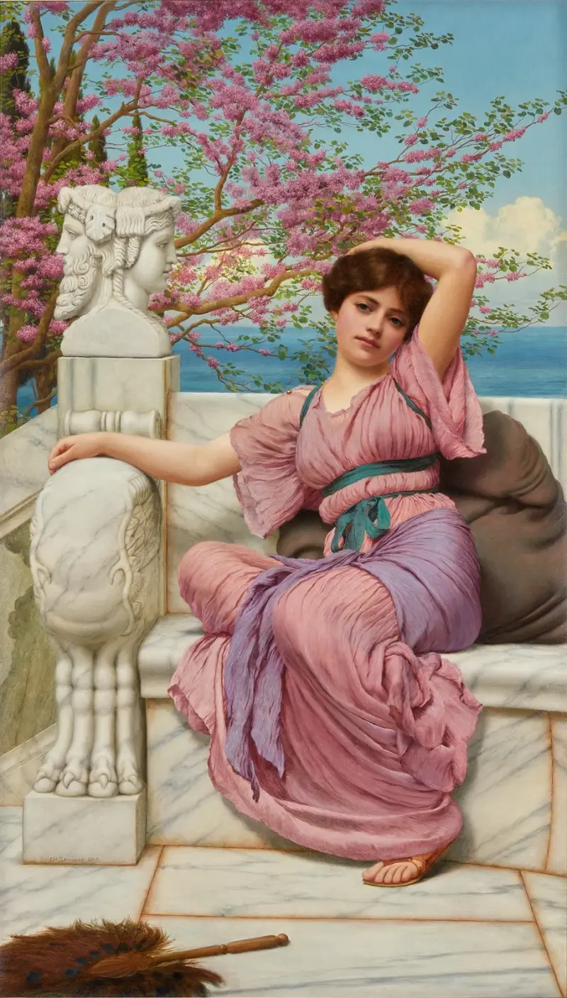 Lassitude av John William Godward