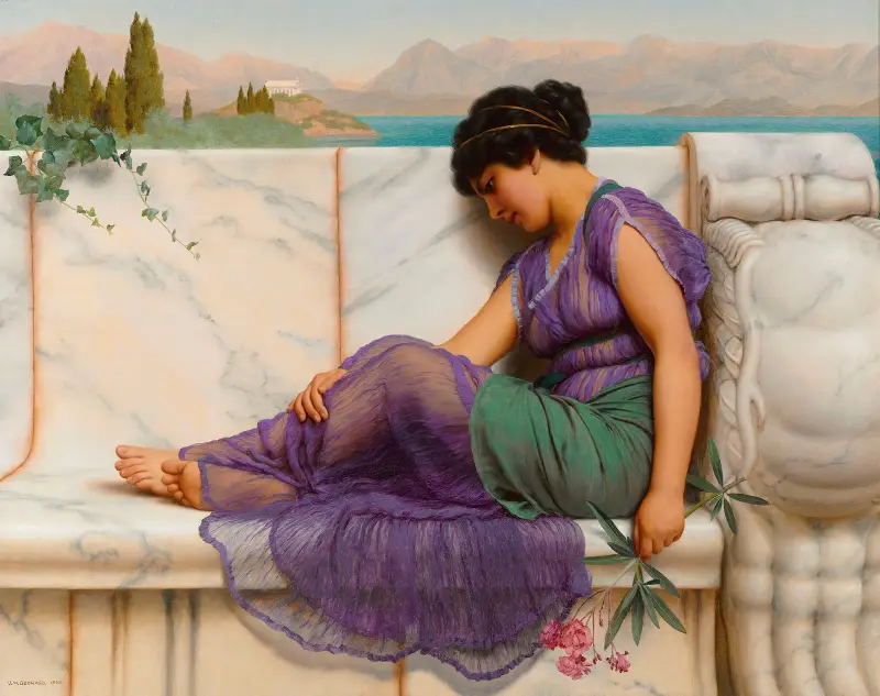 Sommarlättja; dagdrömmar av John William Godward