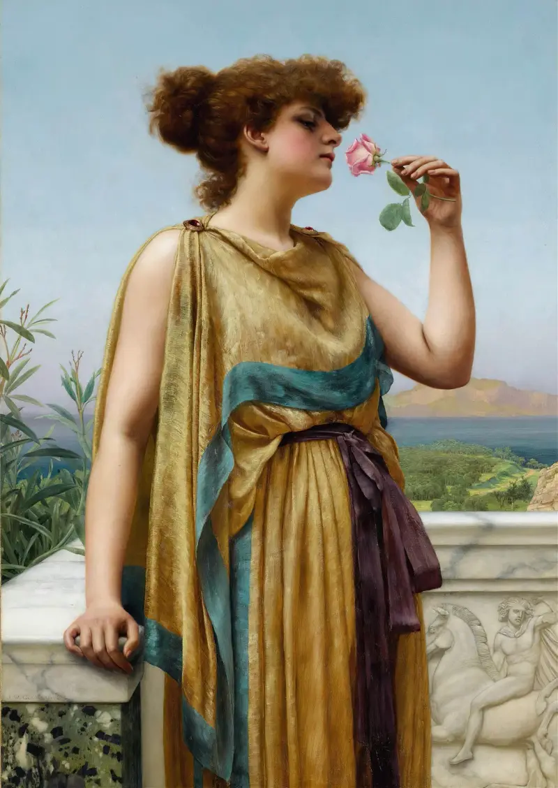 Den doftande rosen av John William Godward