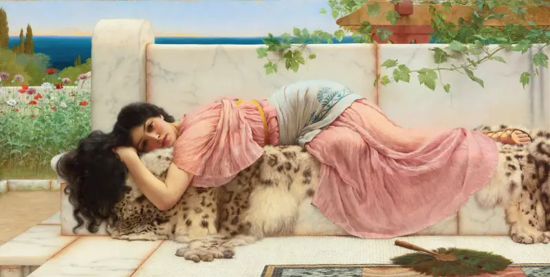 När hjärtat är ungt av John William Godward