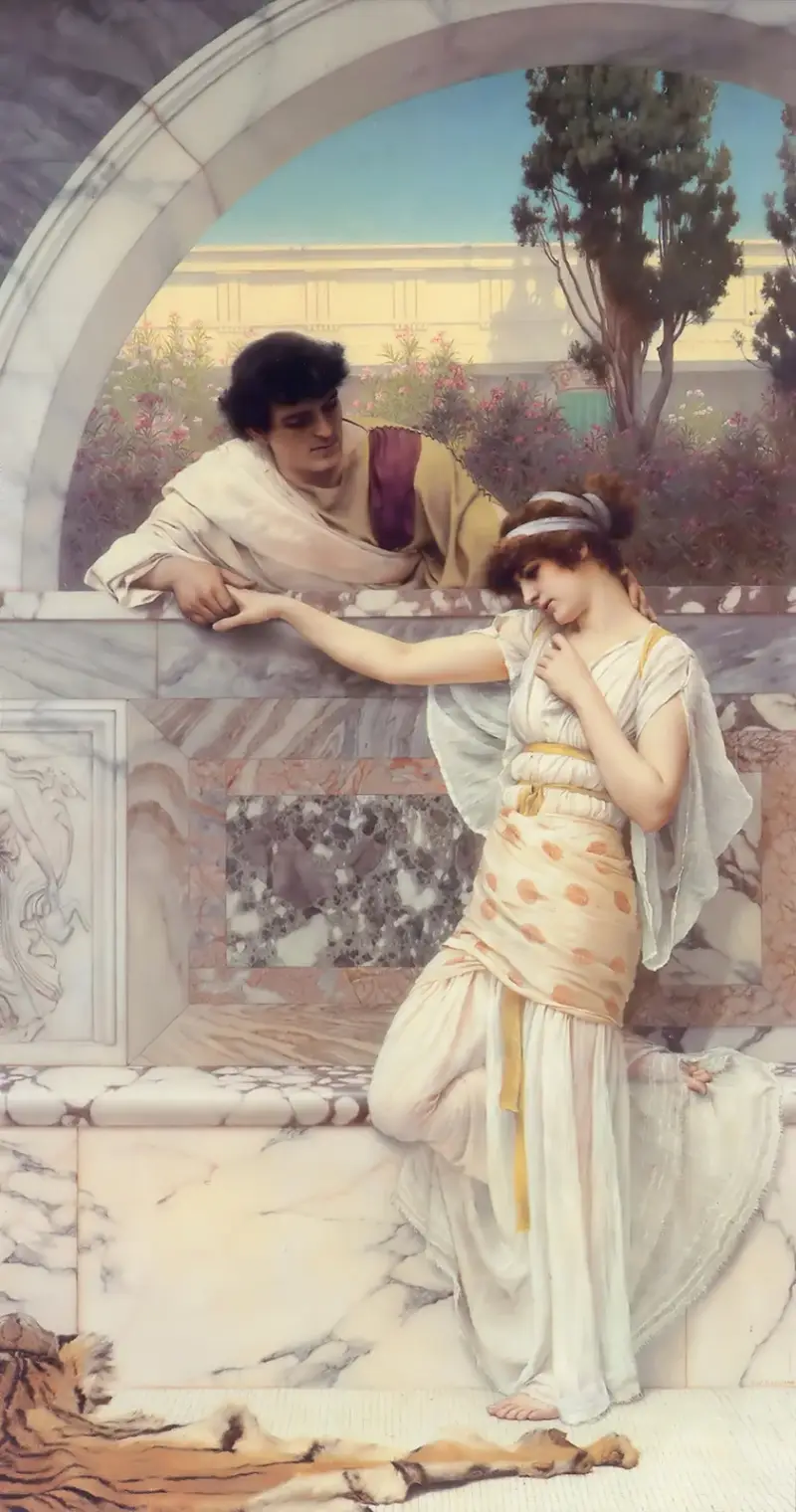 Ja oder Nein-Datum von John William Godward