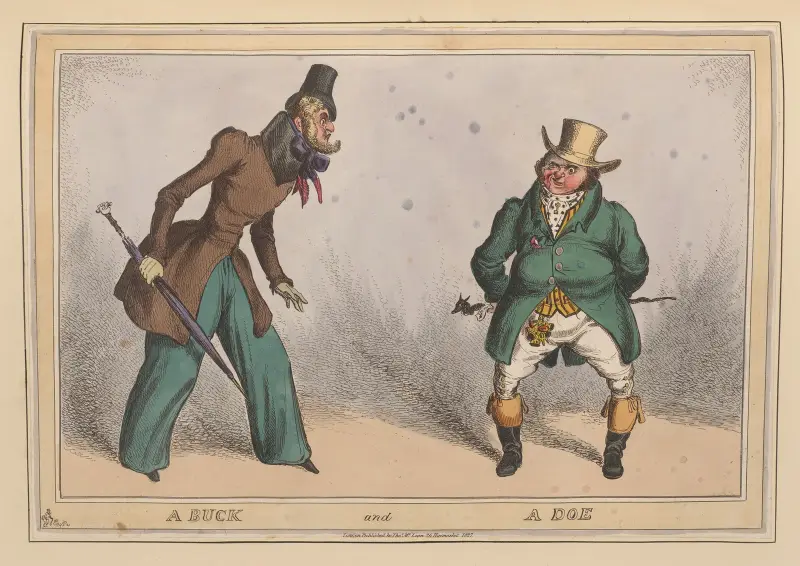Ein Bock und eine Hirschkuh von William Heath