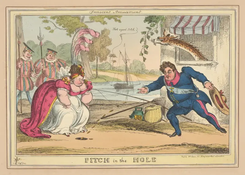 Oskyldigt nöje. Pitch in the hole. av William Heath