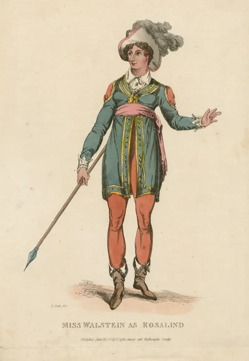 Miss Walstein as Rosalind [in Shakespeare’s As you like it] av William Heath