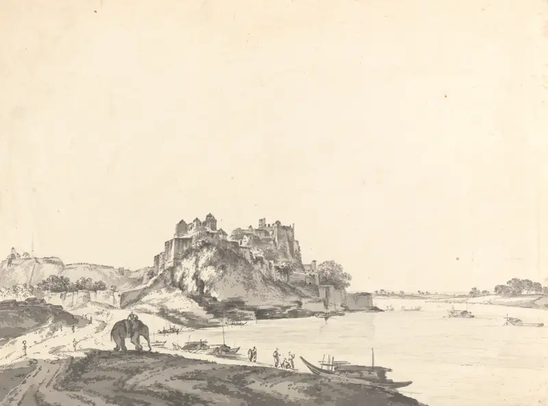 Original Drawings for Choix de Vues de L’Inde and Others Pl.04 av William Hodges