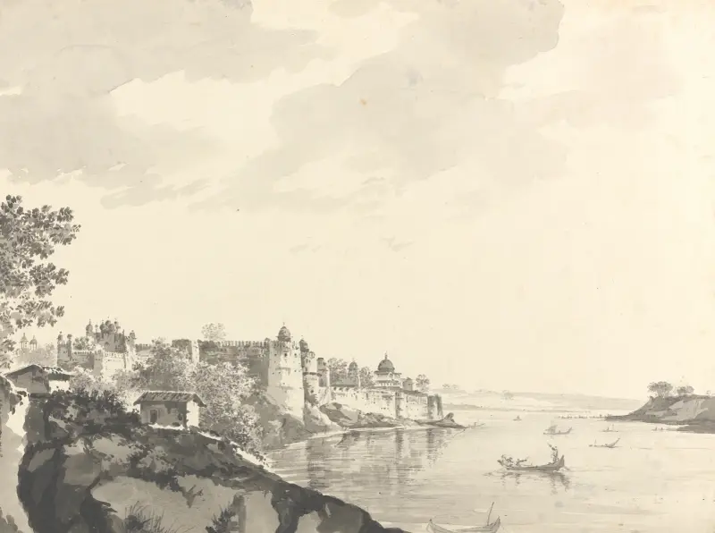 Originalzeichnungen für Choix de Vues de L’Inde and Others Pl.08 von William Hodges