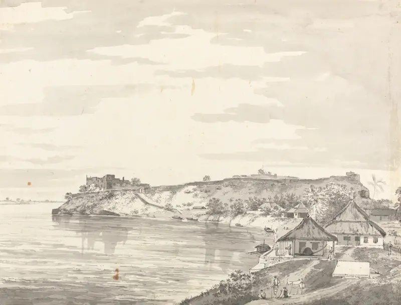Originalzeichnungen für Choix de Vues de L’Inde and Others Pl.17 von William Hodges