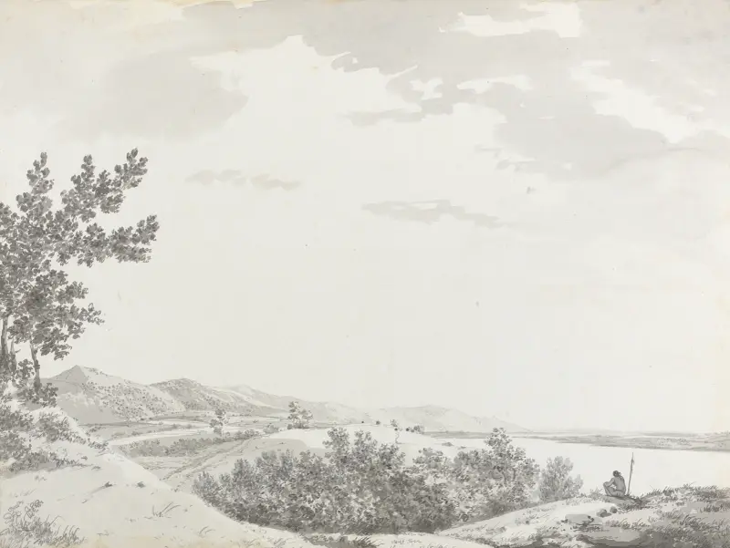 Originalzeichnungen für Choix de Vues de L’Inde und andere, Taf. 19 von William Hodges