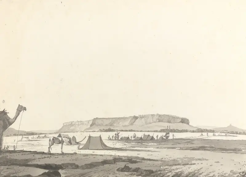 Originalzeichnungen für Choix de Vues de L’Inde and Others Taf. 20 von William Hodges