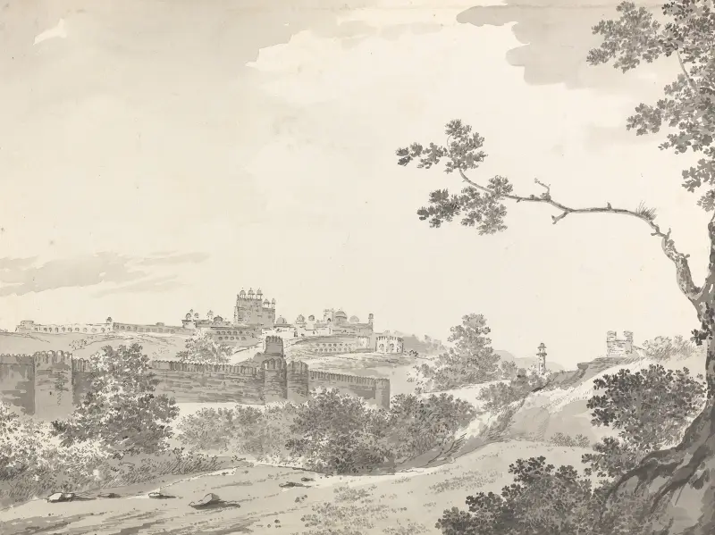 Originalzeichnungen für Choix de Vues de L'Inde u. a., Taf. 23 von William Hodges