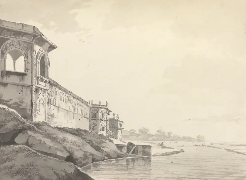 Originalzeichnungen für Choix de Vues de L’Inde and Others Pl. 29 von William Hodges
