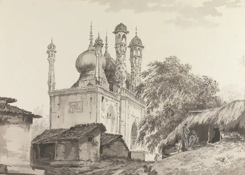 Originalzeichnungen für Choix de Vues de L'Inde u. a. Taf. 33 von William Hodges