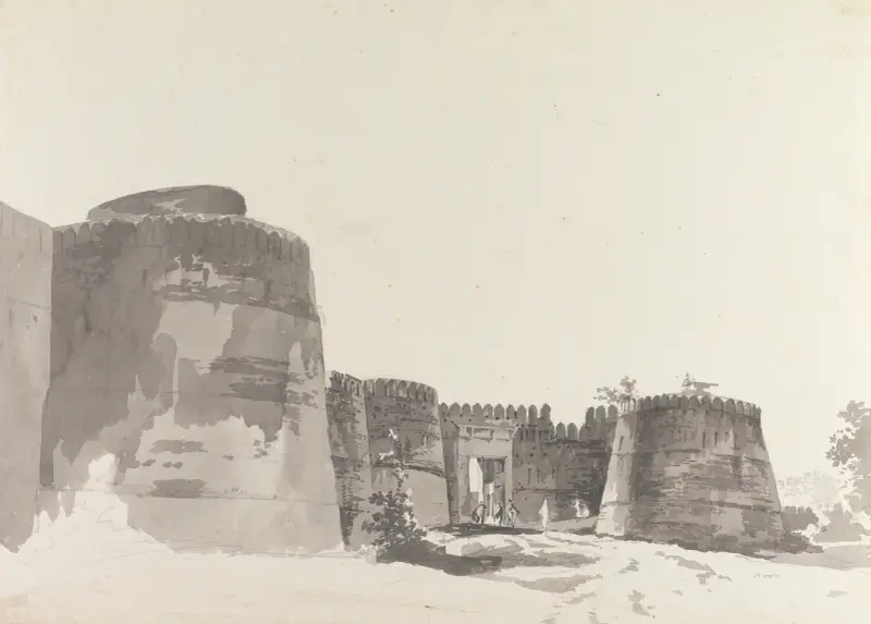 Oryginalne rysunki do Choix de Vues de L'Inde i inne, tabl. 34, William Hodges