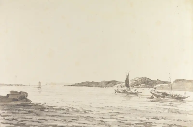 Originalteckningar för Choix de Vues de L’Inde m.fl. pl. 40 av William Hodges