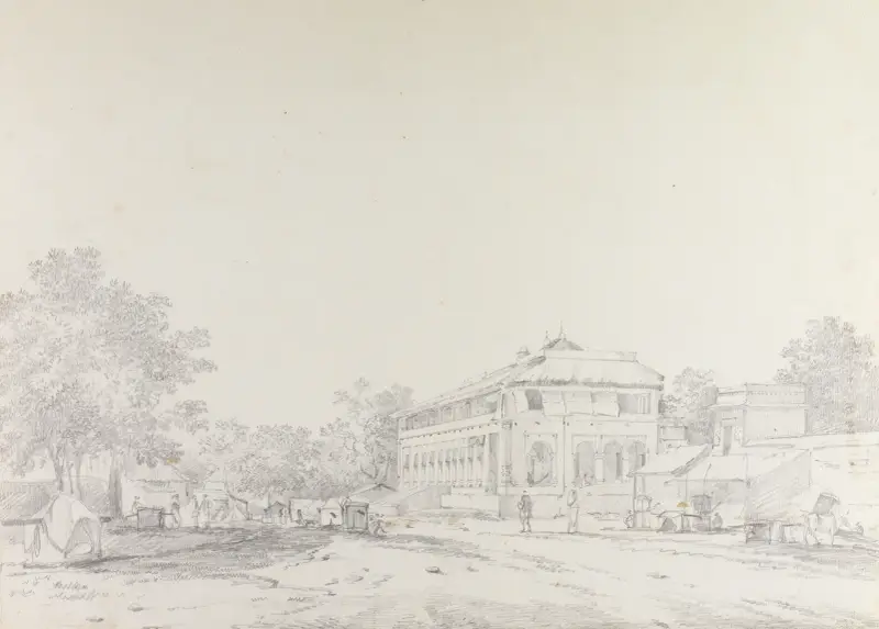 Original Drawings for Choix de Vues de L’Inde and Others Pl.45 av William Hodges