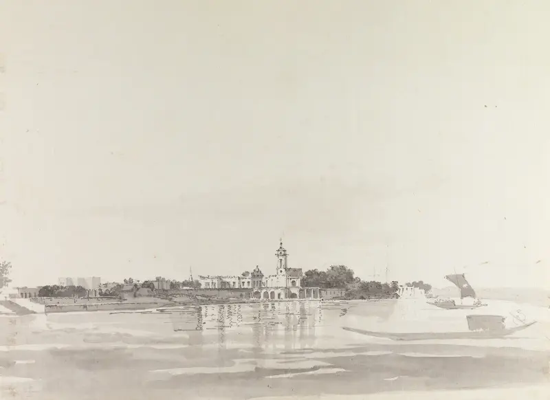 Oryginalne rysunki do Choix de Vues de L’Inde i inne, plansza 46, William Hodges