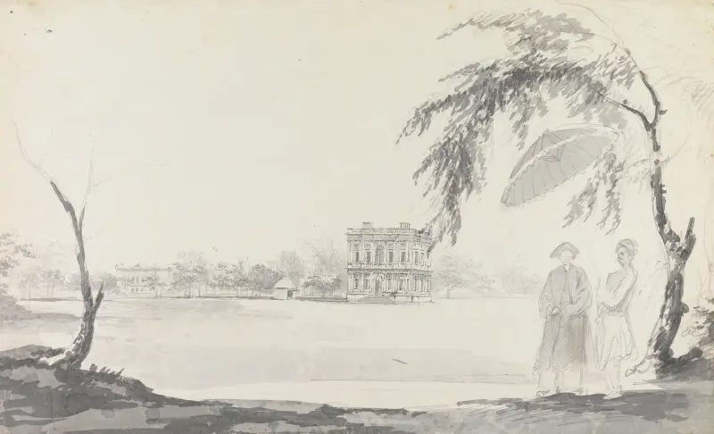Original Drawings for Choix de Vues de L’Inde and Others Pl.55 av William Hodges