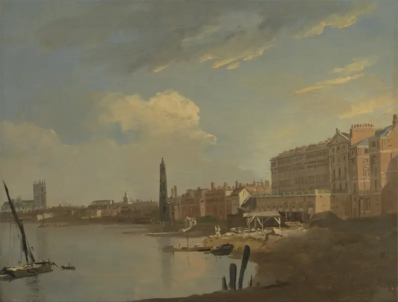 Die Themse und der Adelphi von William Hodges
