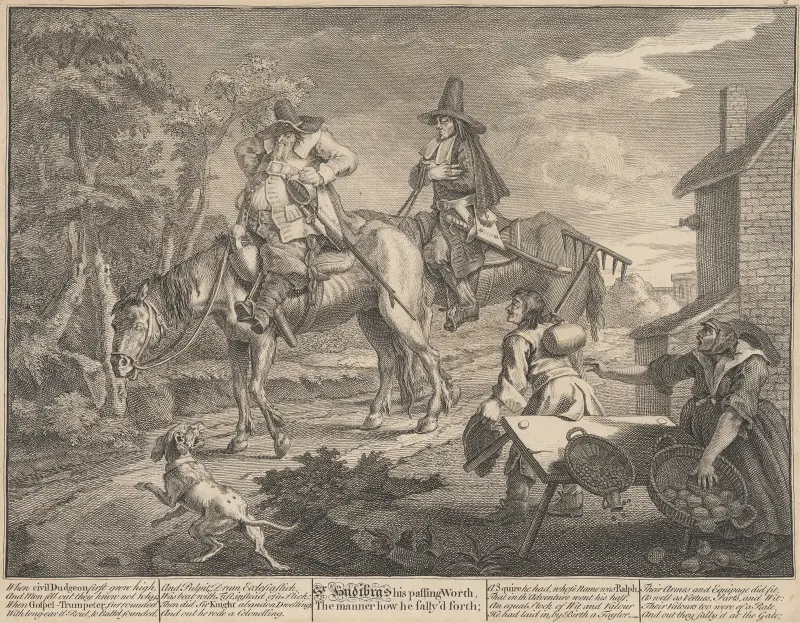 Hudibras Sallying Forth (no.2) von William Hogarth