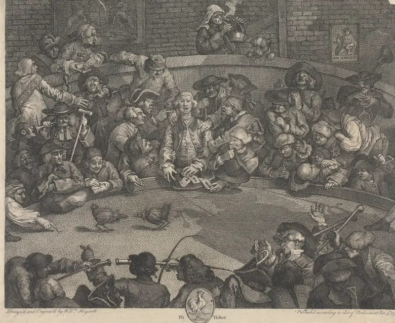 Pit Ticket von William Hogarth