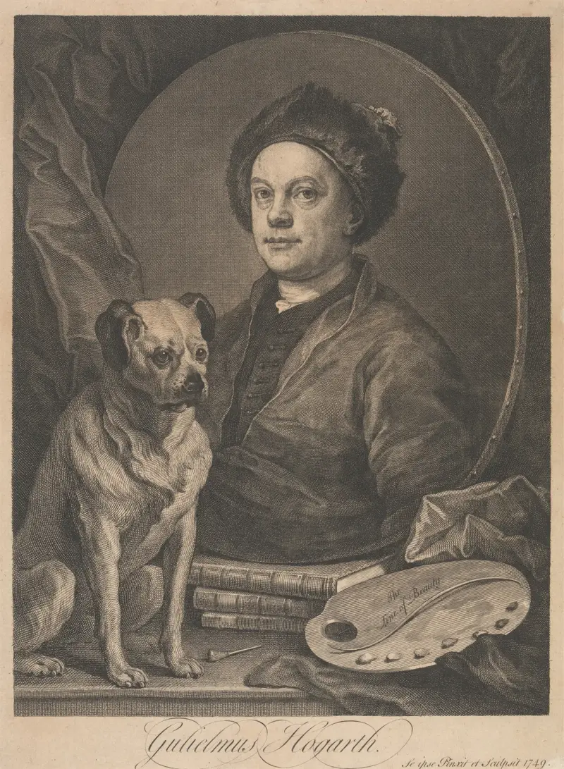 Self-portrait von William Hogarth