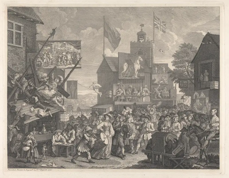 Southwark Fair von William Hogarth