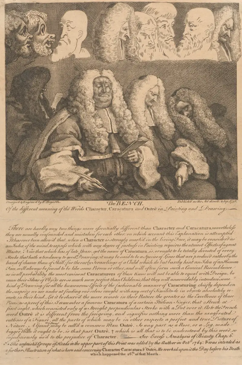 Die Bank von William Hogarth