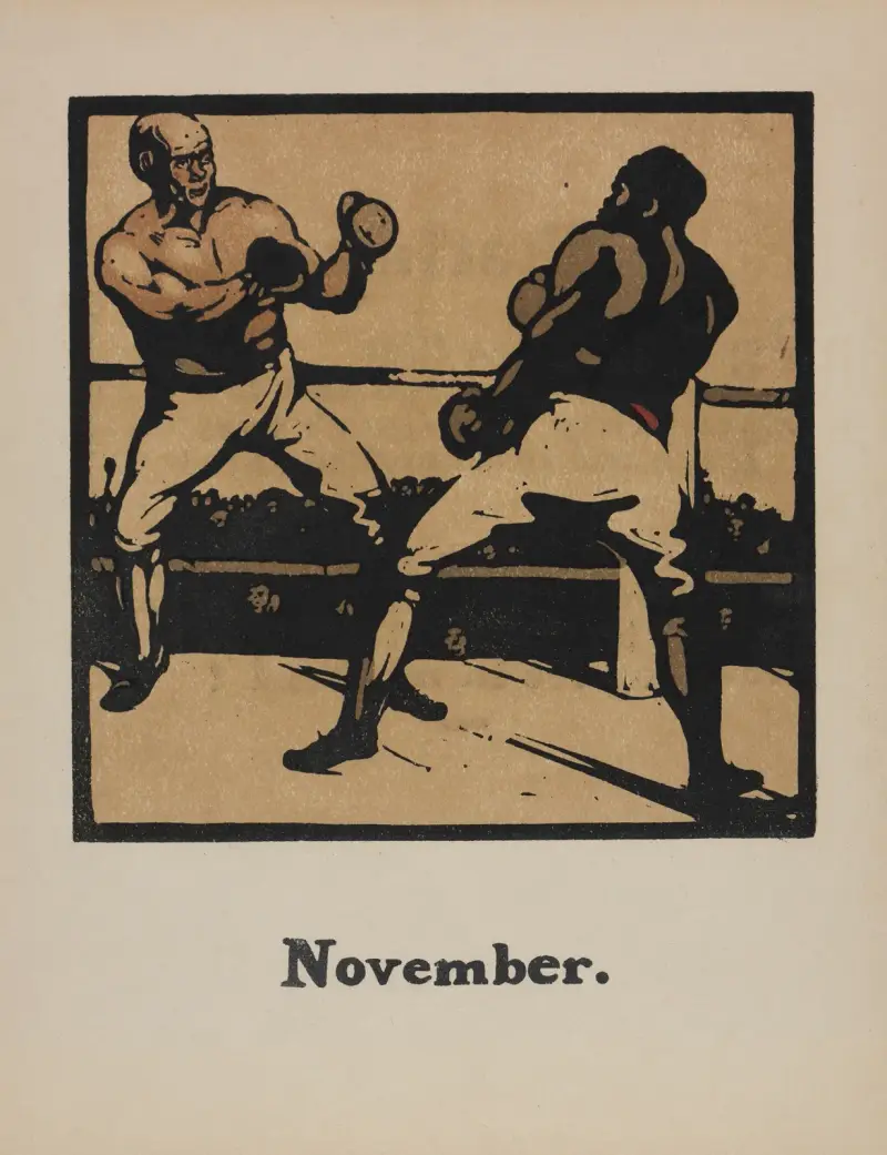 An Almanac of Twelve Sports; Boxing av William Nicholson