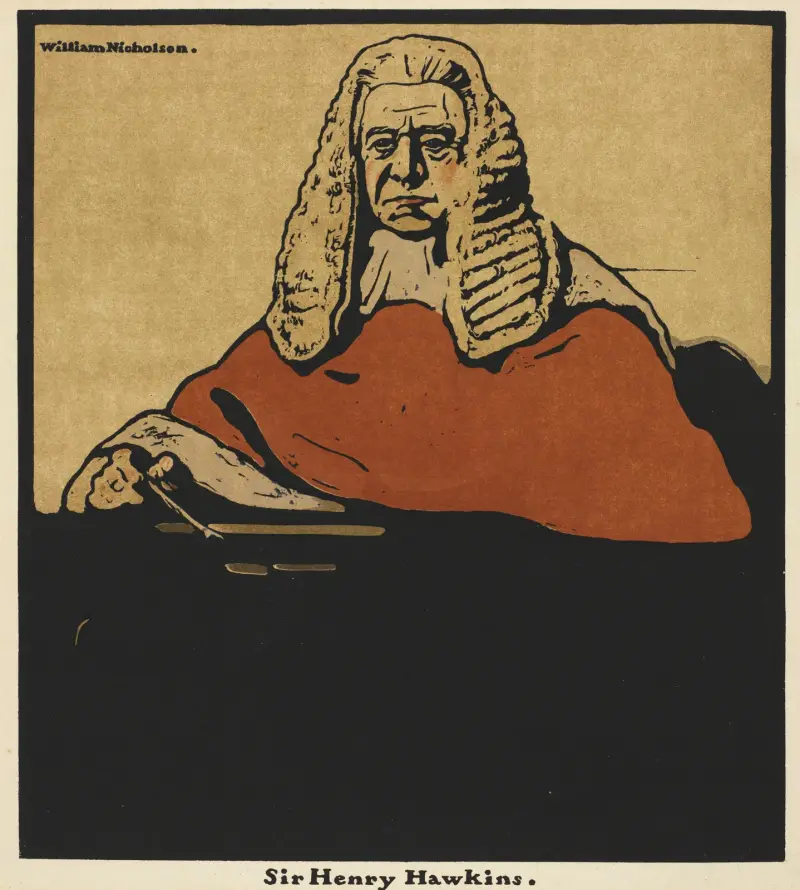 Sir Henry Hawkins av William Nicholson