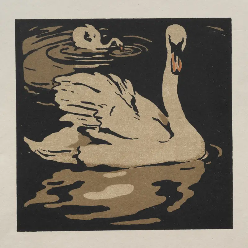 The Square Book of Animals; The Beautiful Swan 1899 av William Nicholson