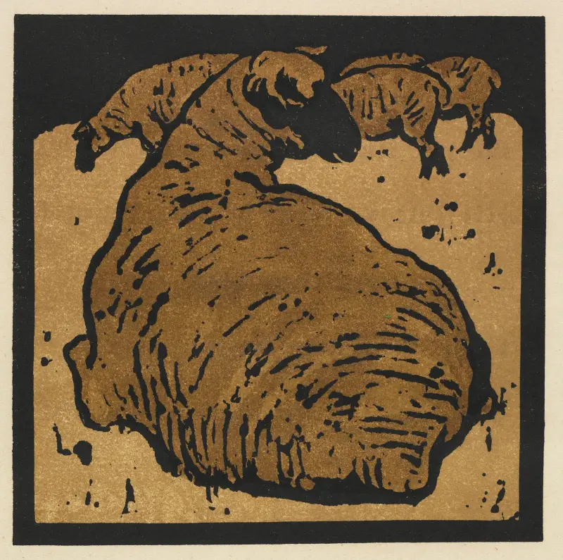 The Square Book of Animals; The Simple Sheep av William Nicholson
