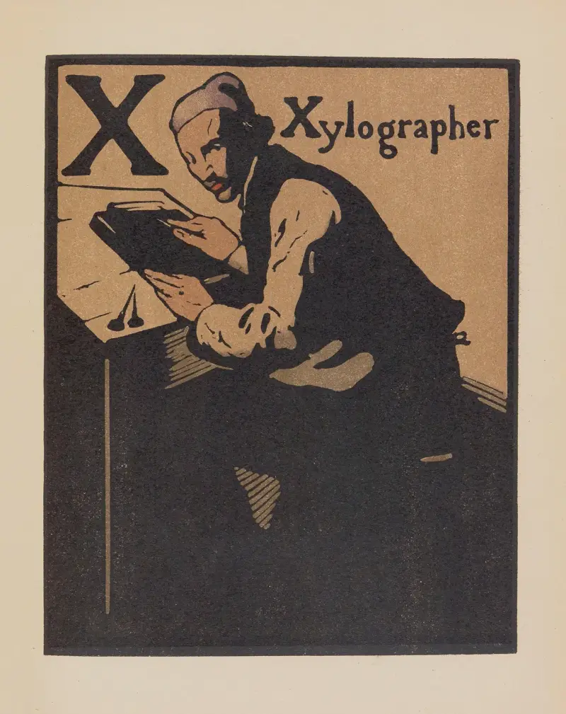 X for Xylographer av William Nicholson