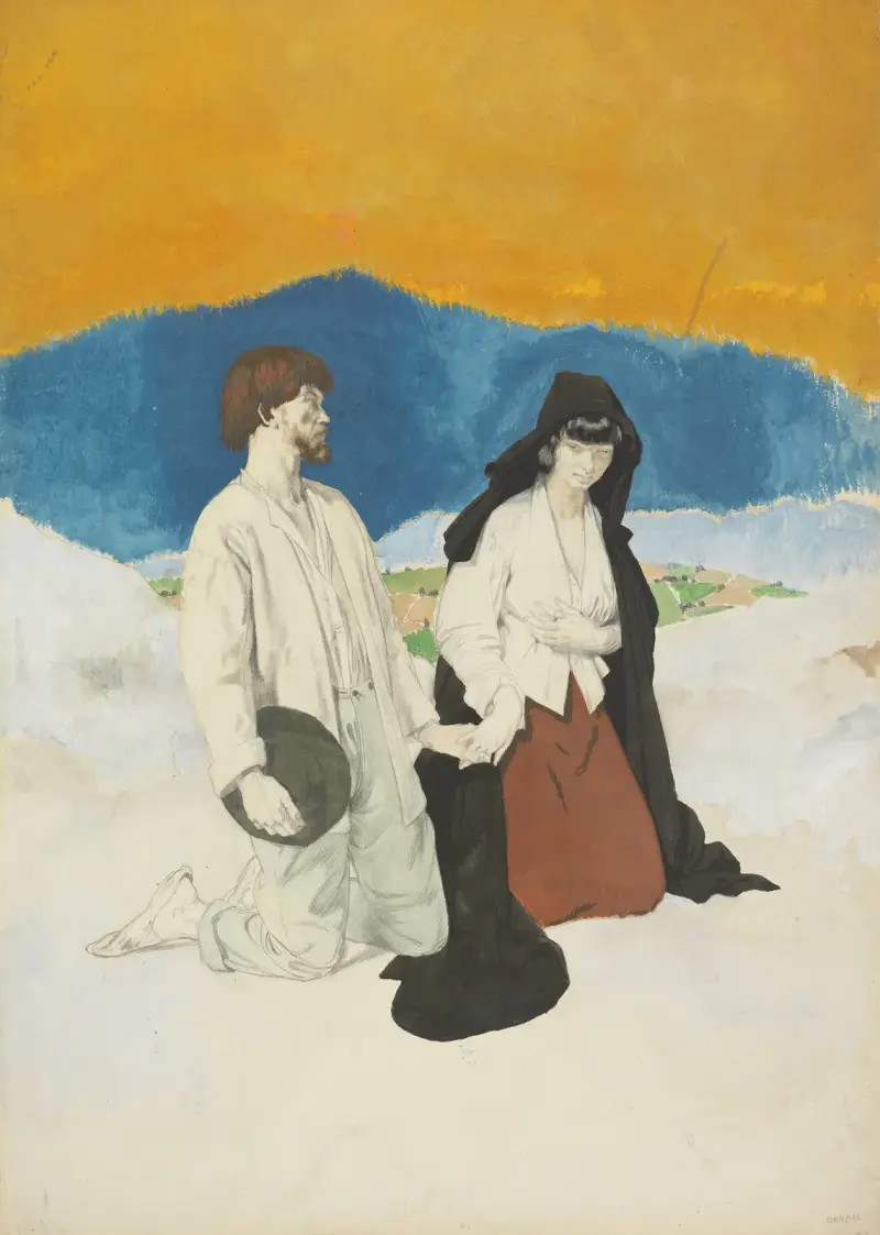 Studie k „The Western Wedding“, William Orpen