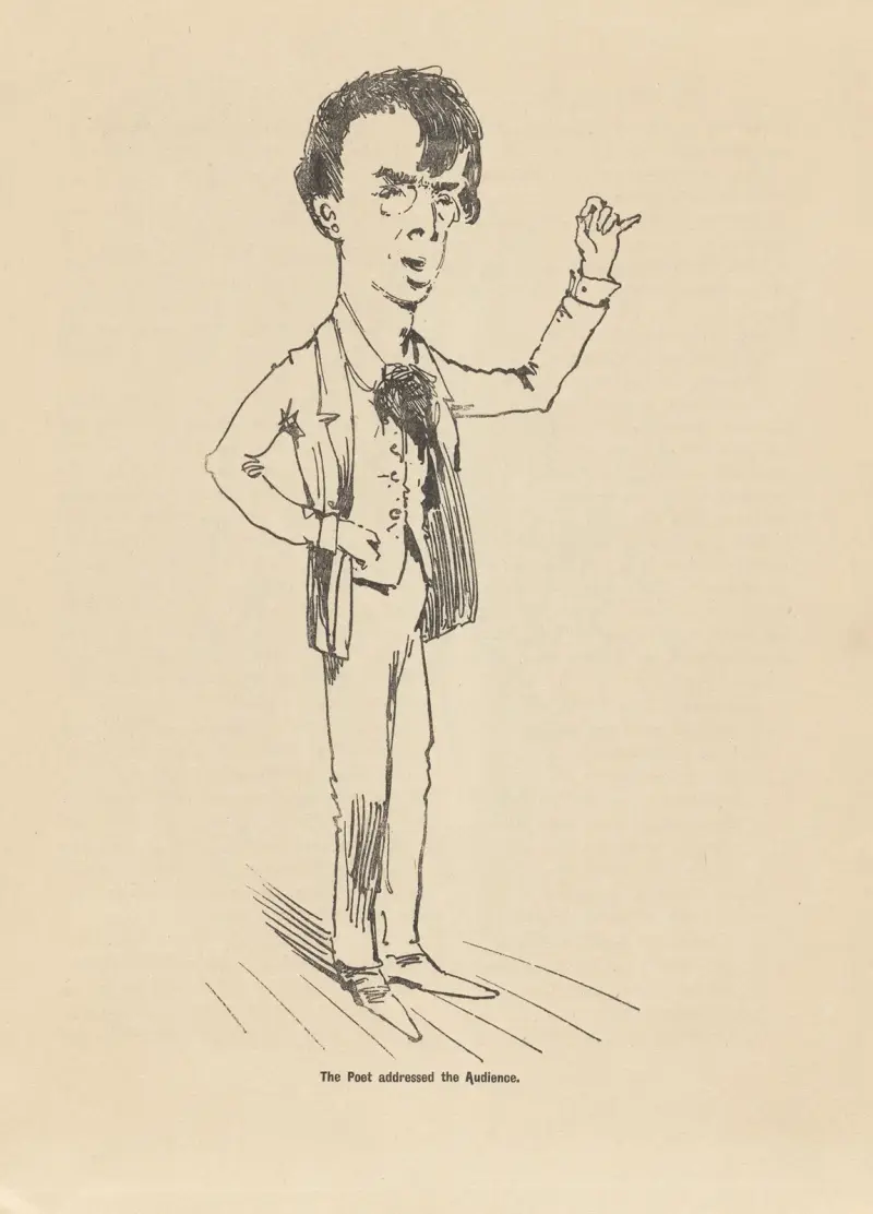 The poet addressed the audience av William Orpen