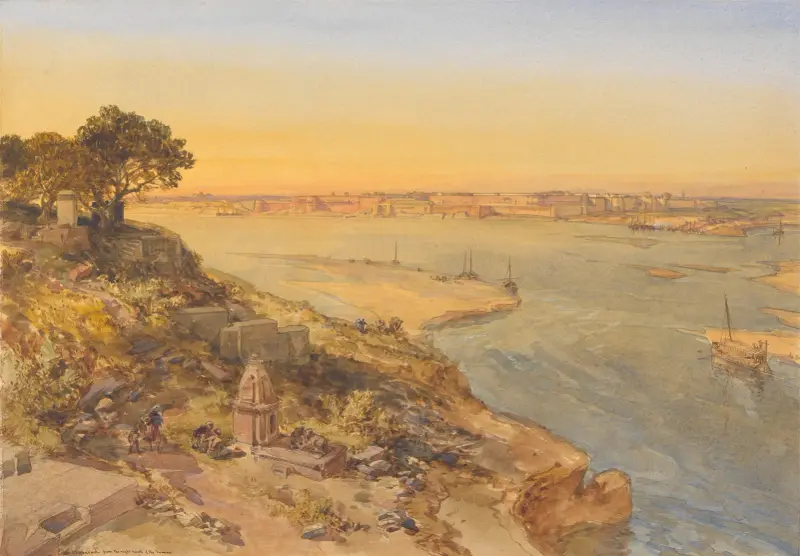 Allahabad, z prawego brzegu Jamuny, William Simpson