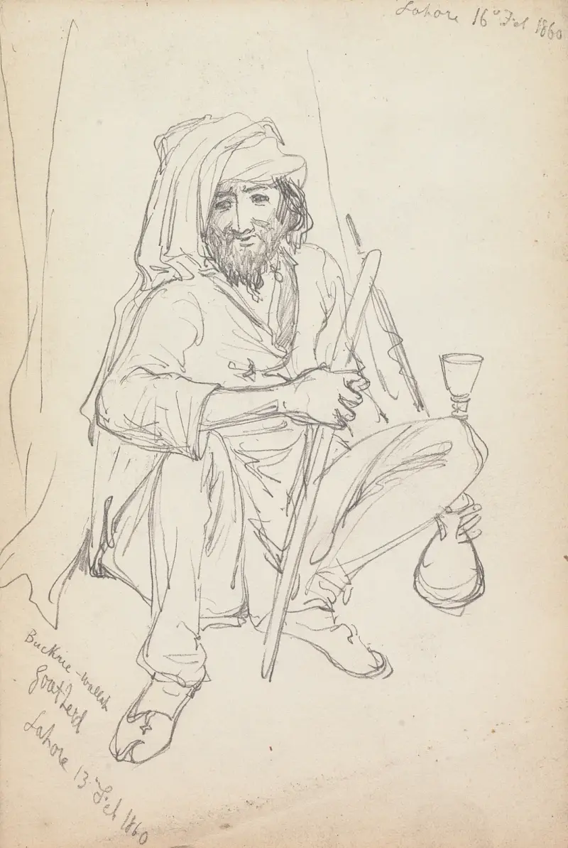 Bakri Wallah, Lahore 13 februari 1860 av William Simpson