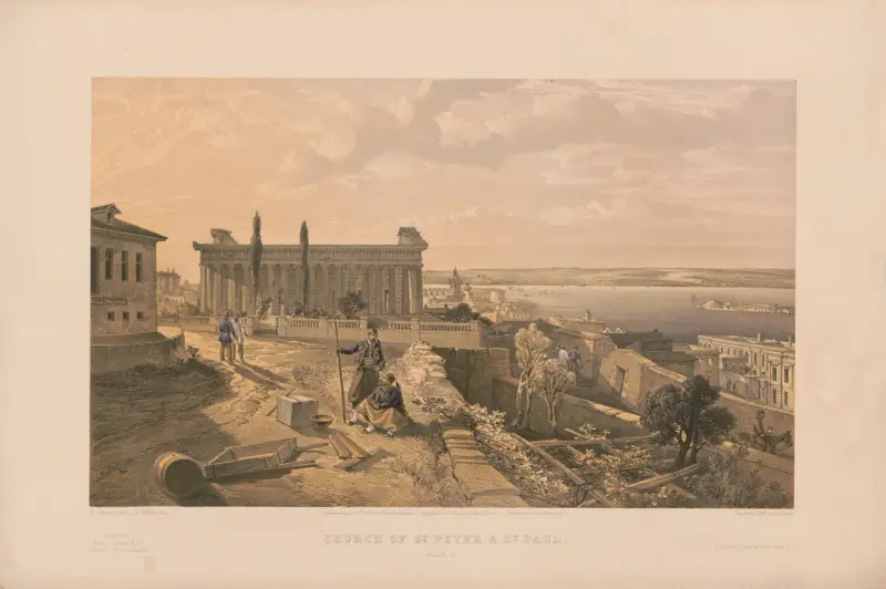 Church of St. Peter & St. Paul, 1856 av William Simpson