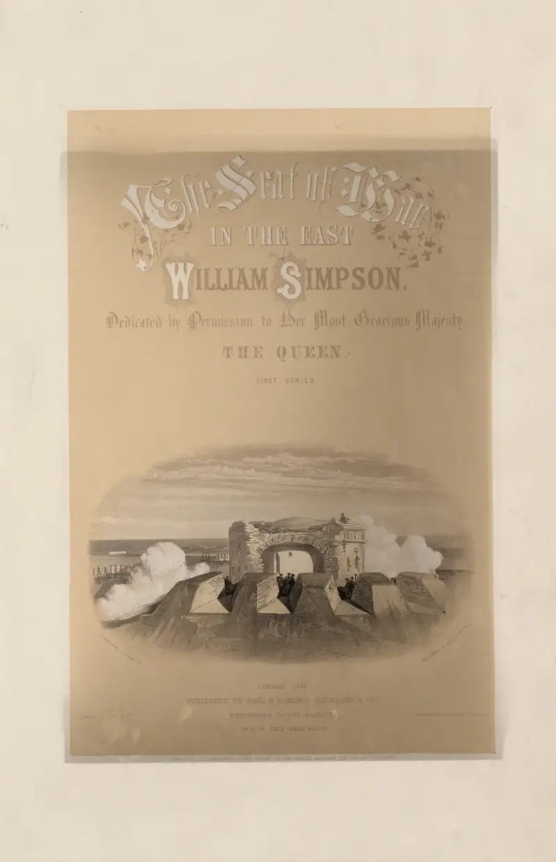 Malakoff oder runder Turm – Titelseite von William Simpson