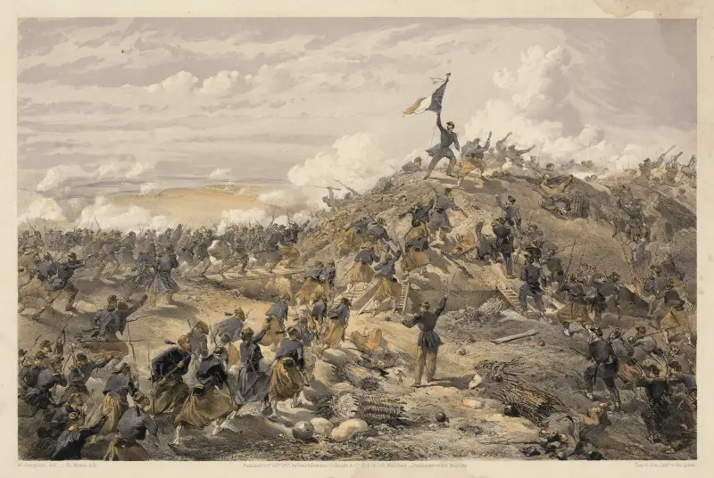 Der Angriff auf den Malakoff von William Simpson