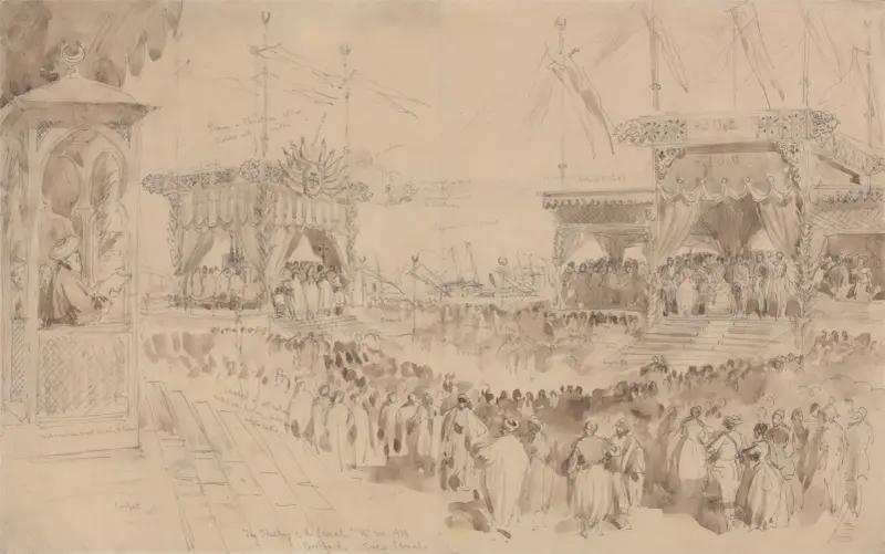 Die Einweihung des Suezkanals, 16. November 1869 von William Simpson