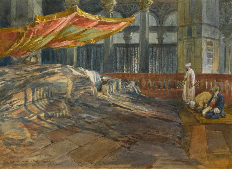 The Sakrah, The Sacred Rock, Jerusalem av William Simpson