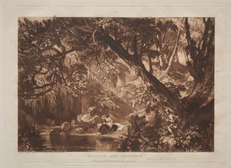 Aesacus und Hesperie von Joseph Mallord William Turner