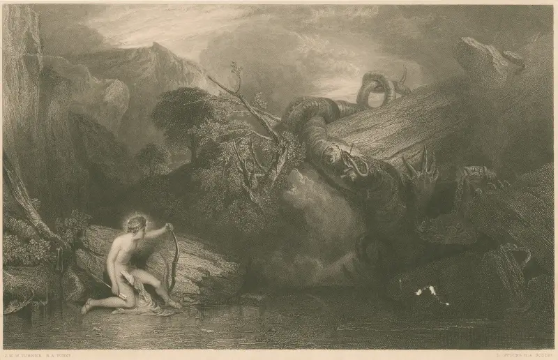 Apollo zabijający Pytona, Joseph Mallord William Turner