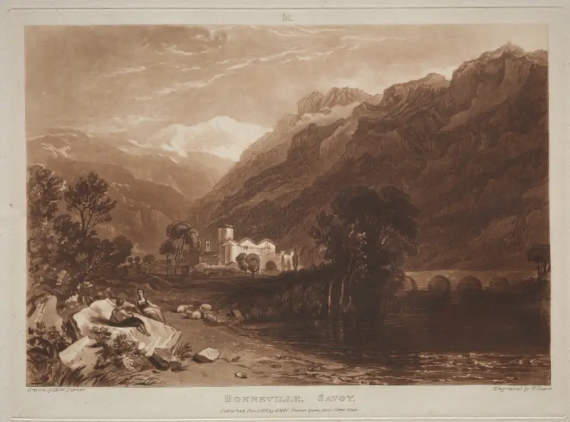 Bonneville, Savoy – nr 1 av Joseph Mallord William Turner