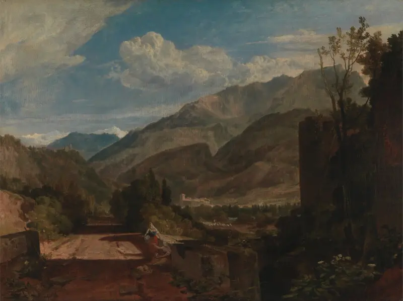 Chateau de St. Michael, Bonneville, Savoy av Joseph Mallord William Turner