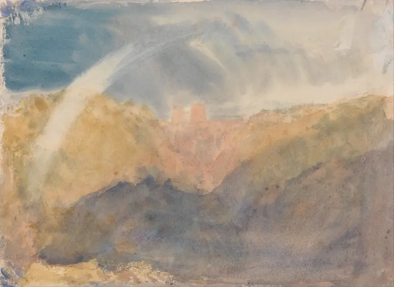 Crichton Castle (Berglandschaft mit Regenbogen) von Joseph Mallord William Turner