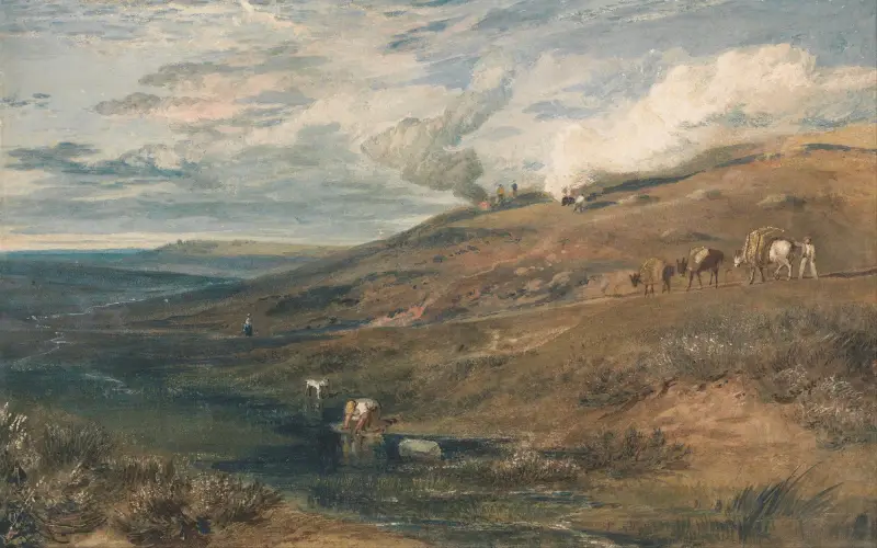 Dartmoor: The Source of the Tamar and the Torridge av Joseph Mallord William Turner